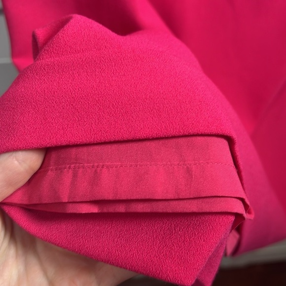 Talbots 3/4 Bell Sleeve Lined Sheath Dress Size 4 Hot Pink - Picture 7 of 10